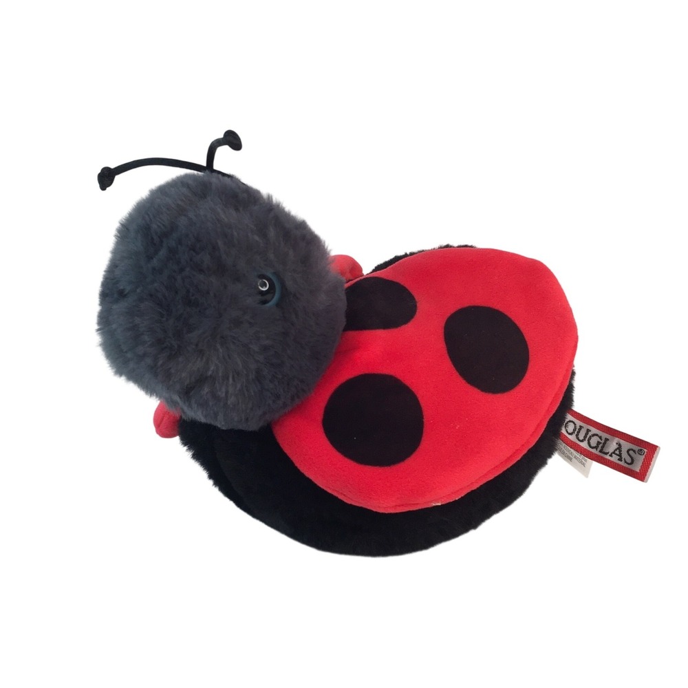 Douglas Bert Ladybug Plush 6" Red Black Insect Beetle Stuffed Animal 2022